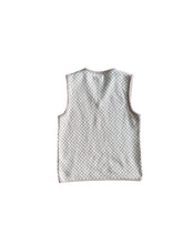 Load image into Gallery viewer, 70s Neutral Checkerboard Sweater Vest
