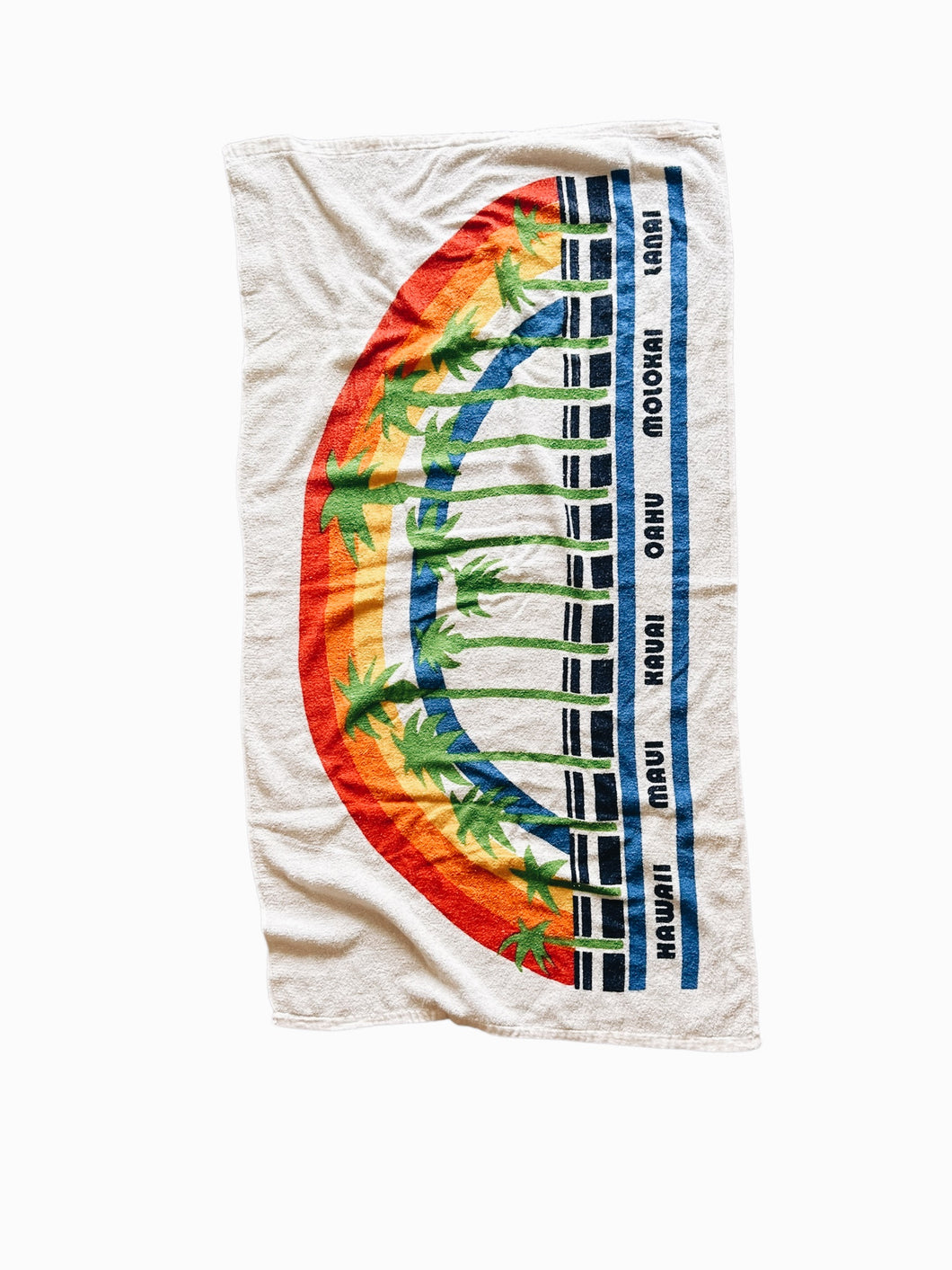 Vibrant Vintage Hawaii Towel