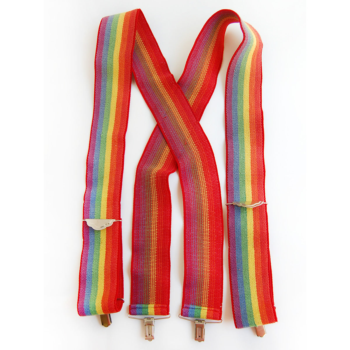 Vintage 70's Rainbow Suspenders
