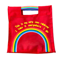 Load image into Gallery viewer, 1980&#39;s Vintage Rainbow Tote
