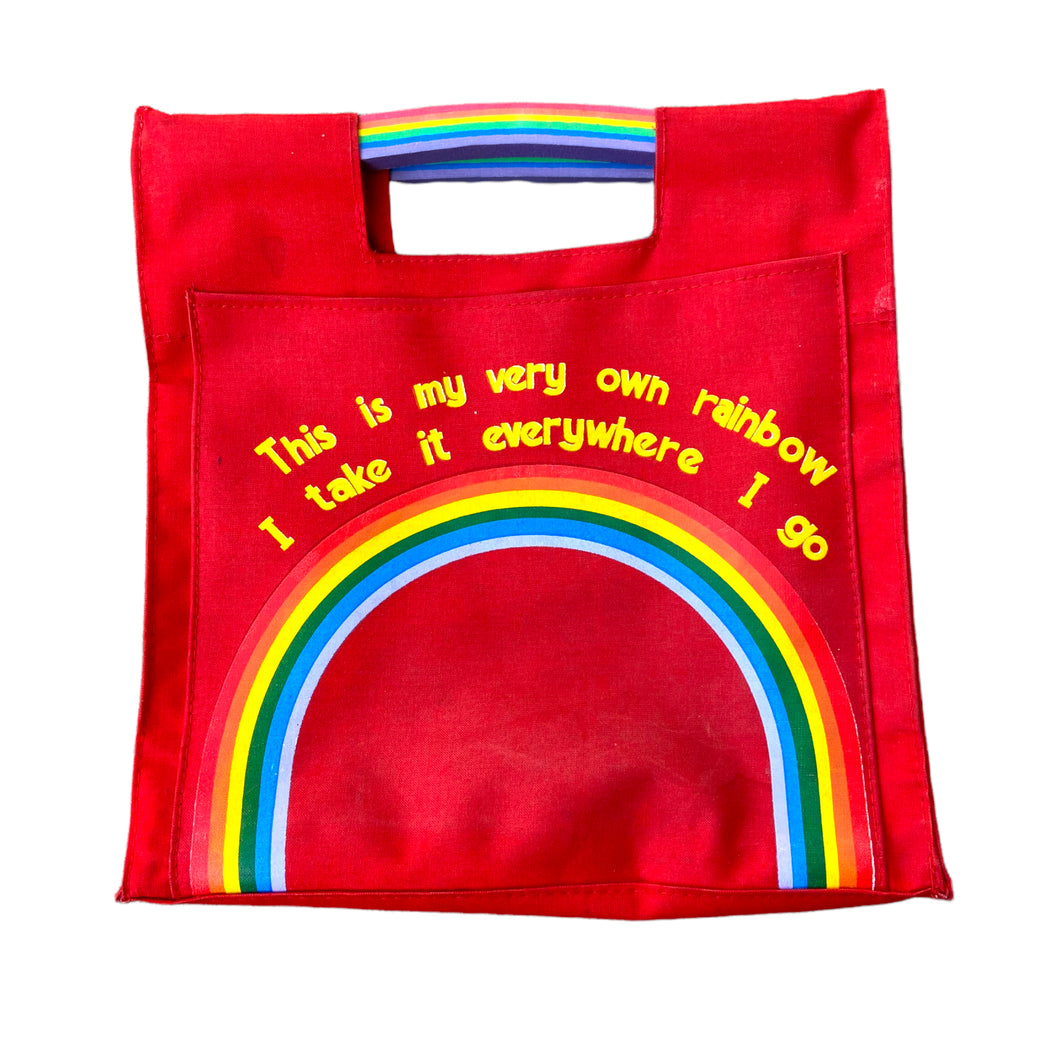 1980's Vintage Rainbow Tote