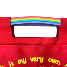 Load image into Gallery viewer, 1980&#39;s Vintage Rainbow Tote
