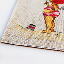 Load image into Gallery viewer, &quot;Day at the Beach&quot; vintage Lynn Santarlasci serigraph
