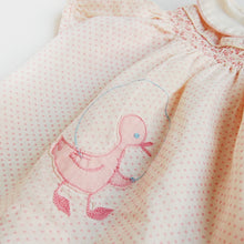 Load image into Gallery viewer, &quot;pink duck&quot; vintage baby girl dress
