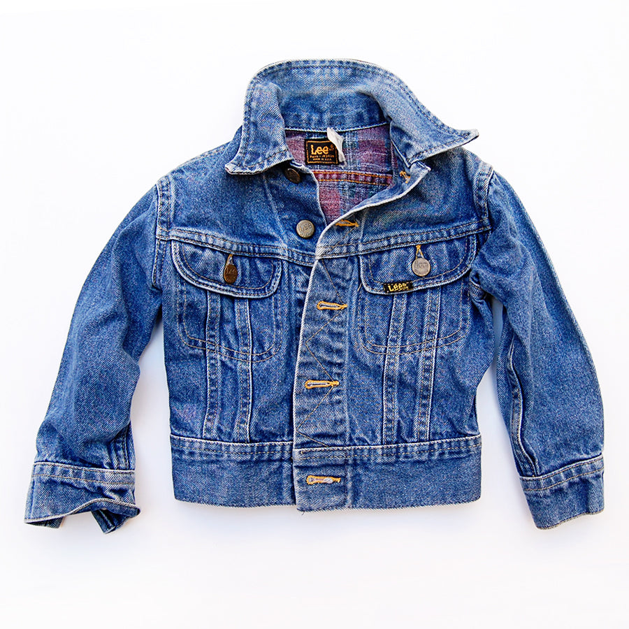 "Bud" vintage 80's Lee's kids denim jacket | size: 5T
