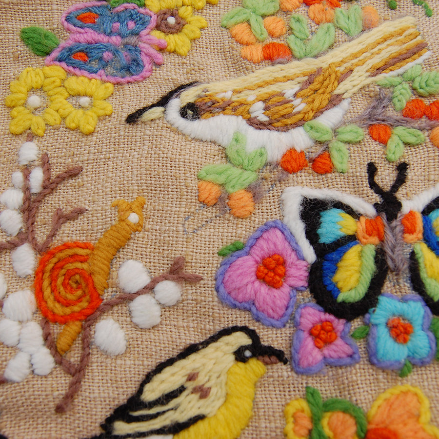 "Happy in Nature" | vintage cushion cover