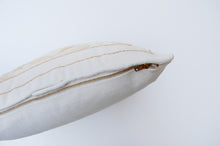 Load image into Gallery viewer, &quot;Rosie&quot; neutral decor vintage crewel pillow
