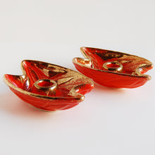 Load image into Gallery viewer, &quot;Merry &amp; Bright&quot; Vintage MCM Candle Holders
