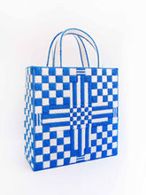 Load image into Gallery viewer, &quot;Jilly&quot; Checkerboard Crewel Tote
