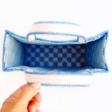 Load image into Gallery viewer, &quot;Jilly&quot; Checkerboard Crewel Tote
