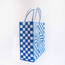 Load image into Gallery viewer, &quot;Jilly&quot; Checkerboard Crewel Tote
