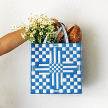 Load image into Gallery viewer, &quot;Jilly&quot; Checkerboard Crewel Tote

