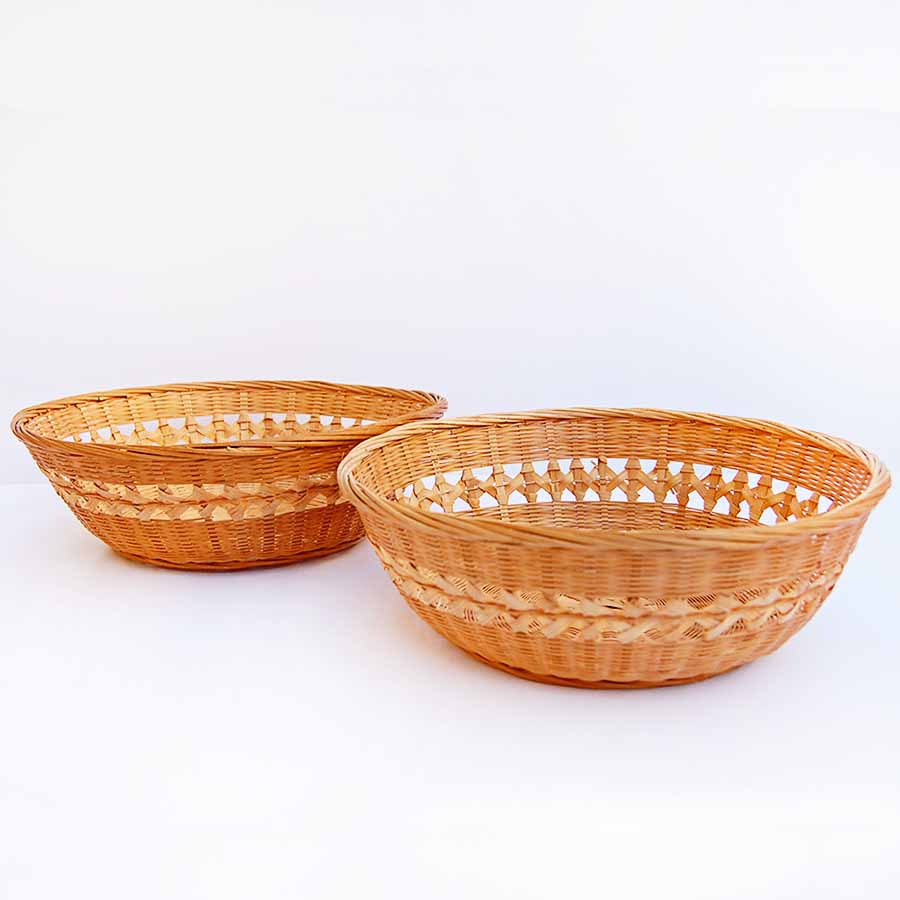 Vintage Basket + Wall Decor Duo