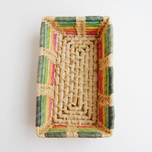 Load image into Gallery viewer, &quot;Rainbow Bright&quot; vintage coil basket tray
