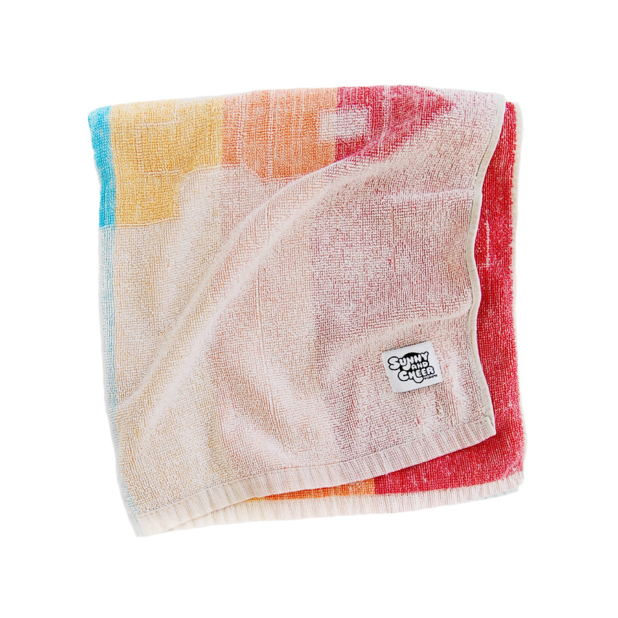 "Sand Castle" vintage beach towel