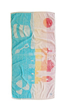 Load image into Gallery viewer, &quot;Sand Castle&quot; vintage beach towel
