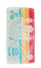 Load image into Gallery viewer, &quot;Sand Castle&quot; vintage beach towel
