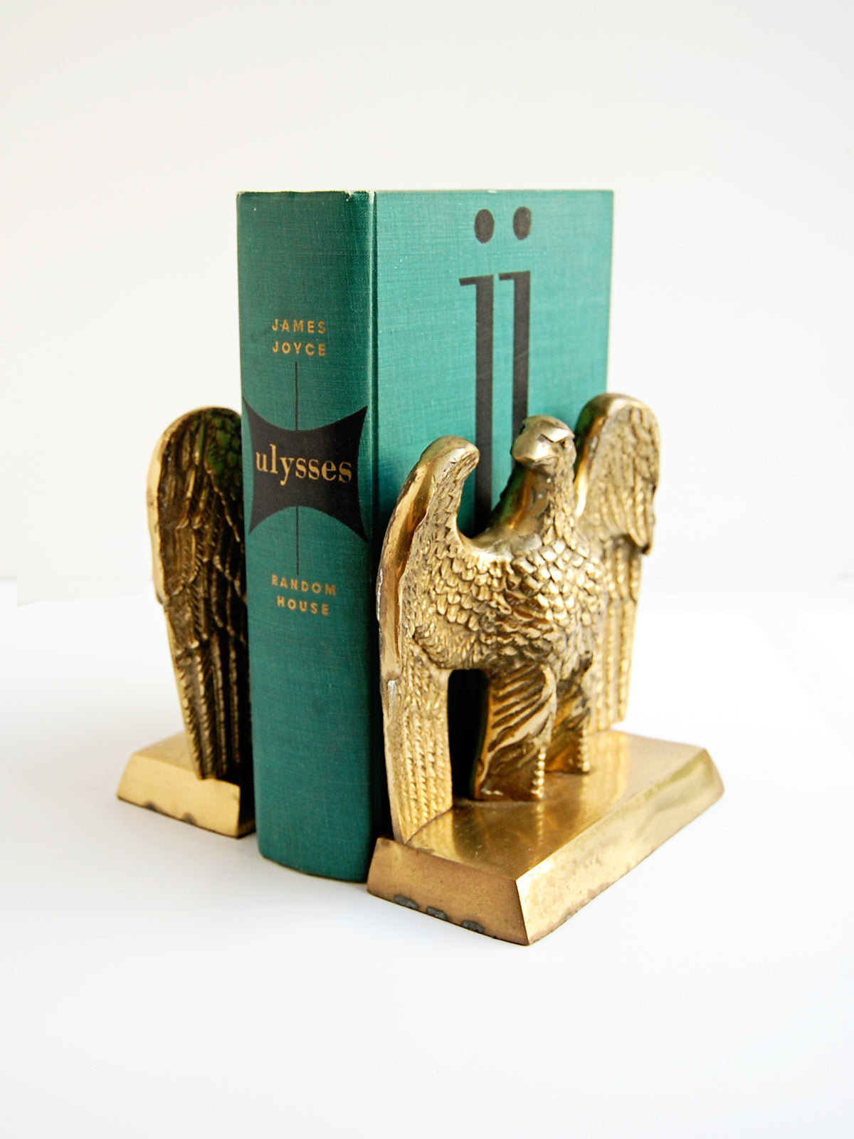 "Mighty Mighty Eagle" Vintage Brass Bookends