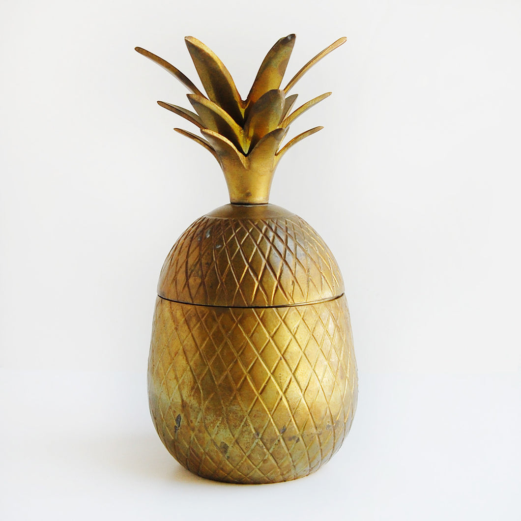 MCM Brass Pineapple Container