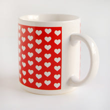 Load image into Gallery viewer, &quot;Hillary&quot; 1980s vintage Hearts coffee mug
