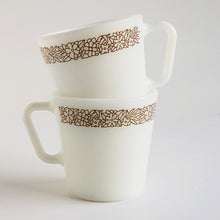 Load image into Gallery viewer, &quot;Woodland&quot; Pair of vintage Woodland Pyrex mugs
