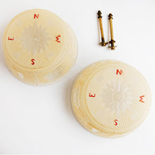 Load image into Gallery viewer, &quot;Out to Sea&quot; Vintage Nautical Art Deco Ceiling Light Fixture
