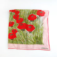 Load image into Gallery viewer, &quot;Poppy&quot; vintage cotton scarf
