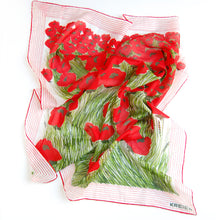 Load image into Gallery viewer, &quot;Poppy&quot; vintage cotton scarf
