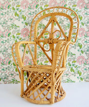 Load image into Gallery viewer, &quot;Have a Seat&quot; vintage bamboo plant stand/chair

