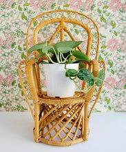 Load image into Gallery viewer, &quot;Have a Seat&quot; vintage bamboo plant stand/chair
