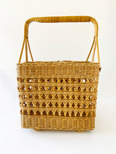 Load image into Gallery viewer, Vintage Rattan Caddy
