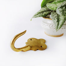 Load image into Gallery viewer, &quot;Key&quot; vintage brass hook
