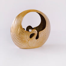 Load image into Gallery viewer, Vintage Brass Swan Planter
