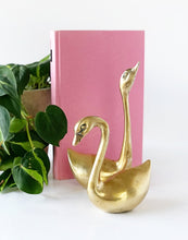 Load image into Gallery viewer, &quot;Honk, Honk&quot; vintage brass swan duo
