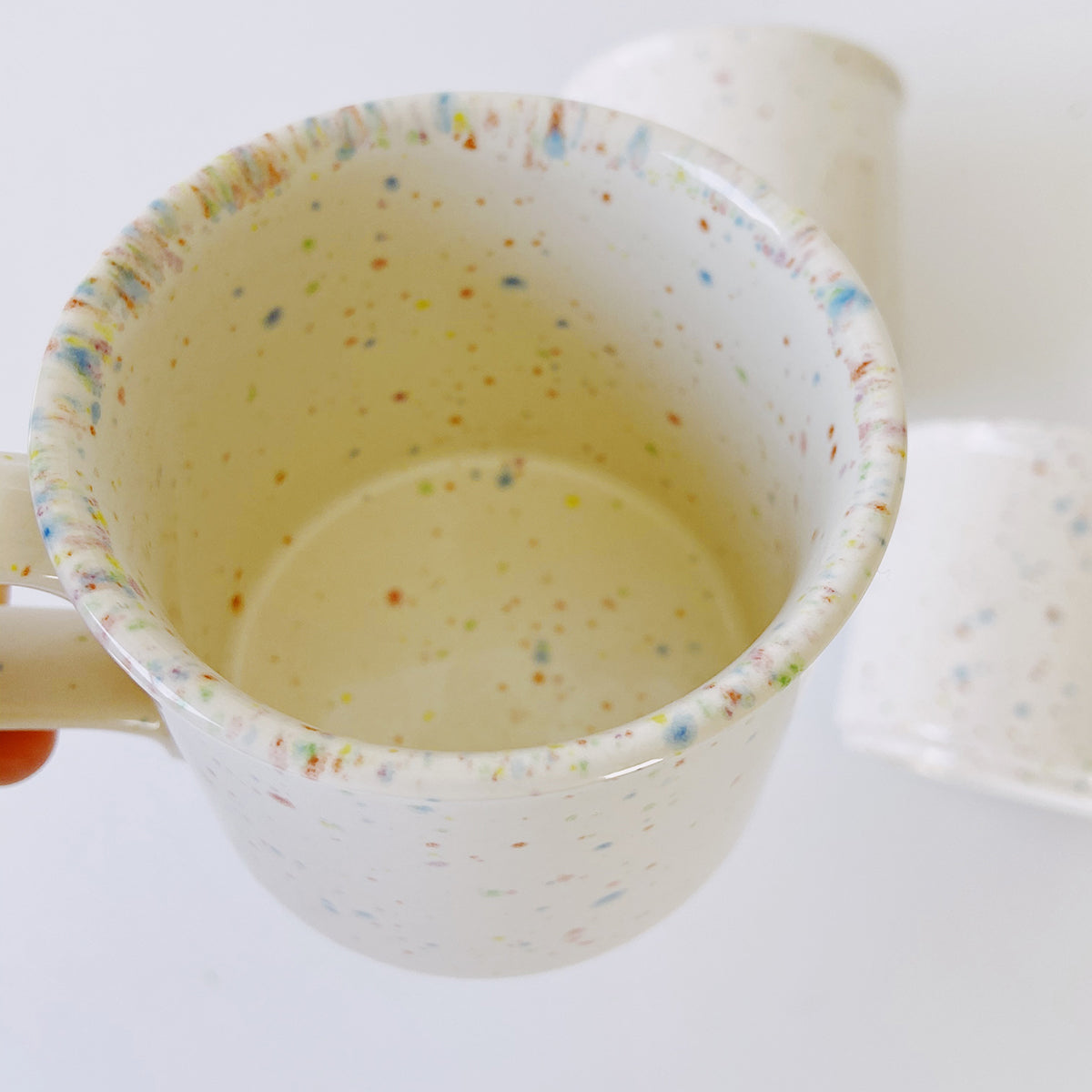 "Dot" vintage speckled mug