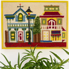 Load image into Gallery viewer, &quot;1970&#39;s Old Town&quot; Vintage Needlepoint
