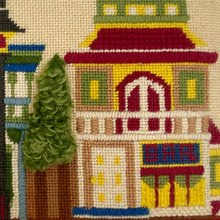 Load image into Gallery viewer, &quot;1970&#39;s Old Town&quot; Vintage Needlepoint
