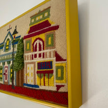 Load image into Gallery viewer, &quot;1970&#39;s Old Town&quot; Vintage Needlepoint
