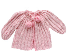 Load image into Gallery viewer, “Pink Life” vintage Pom-Pom cardigan
