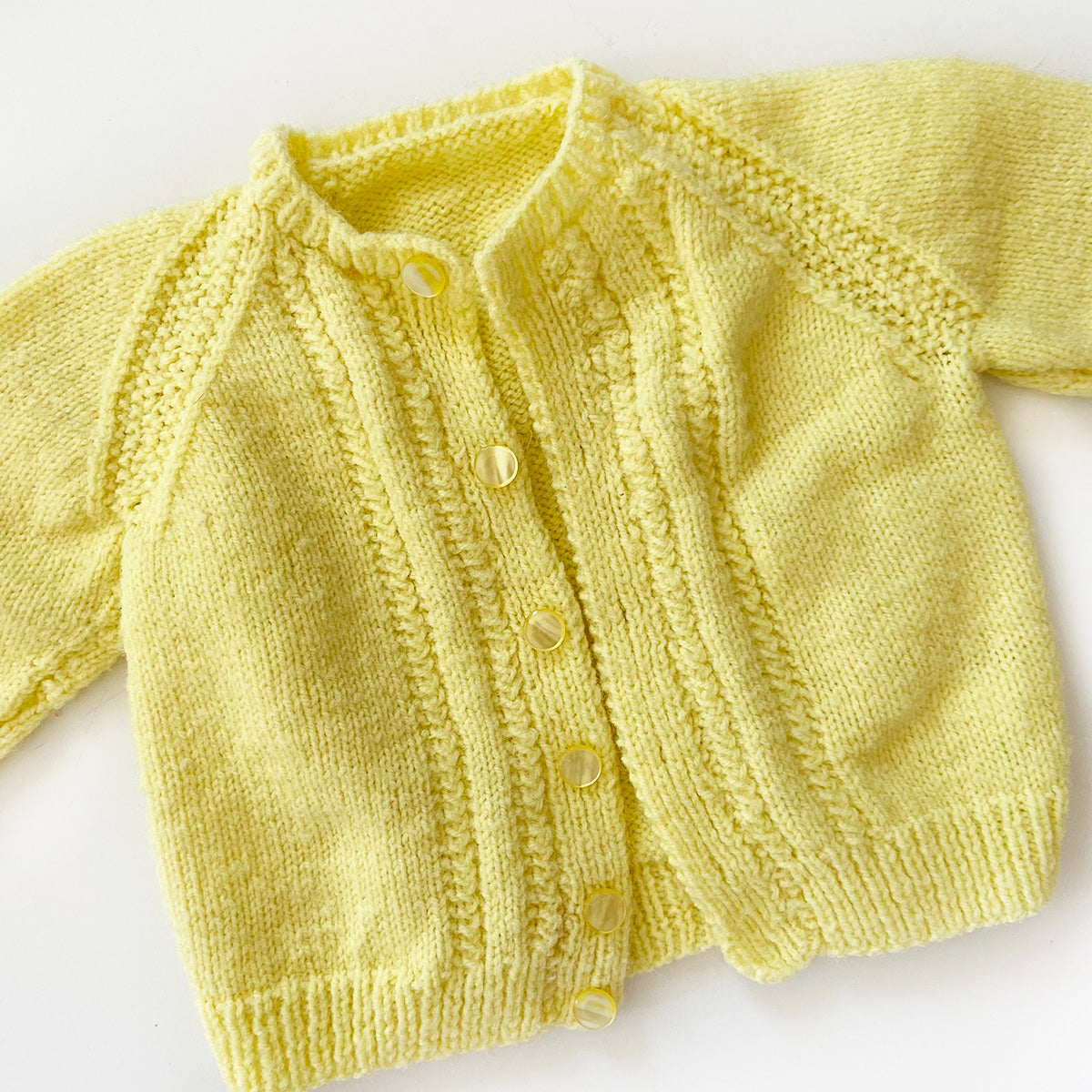 "Lemon" Vintage Baby Cardigan
