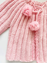 Load image into Gallery viewer, “Pink Life” vintage Pom-Pom cardigan
