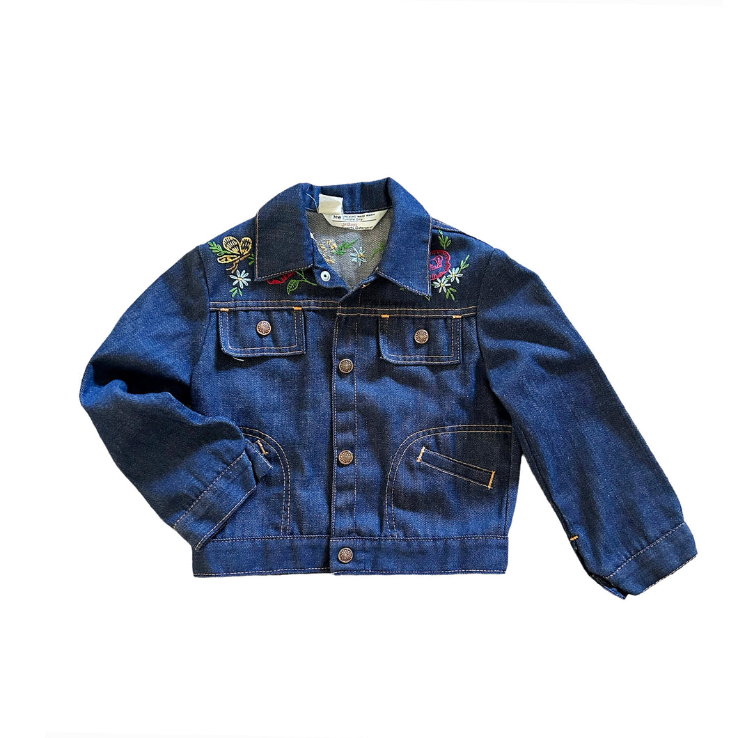 70s Embroidered Denim Jacket