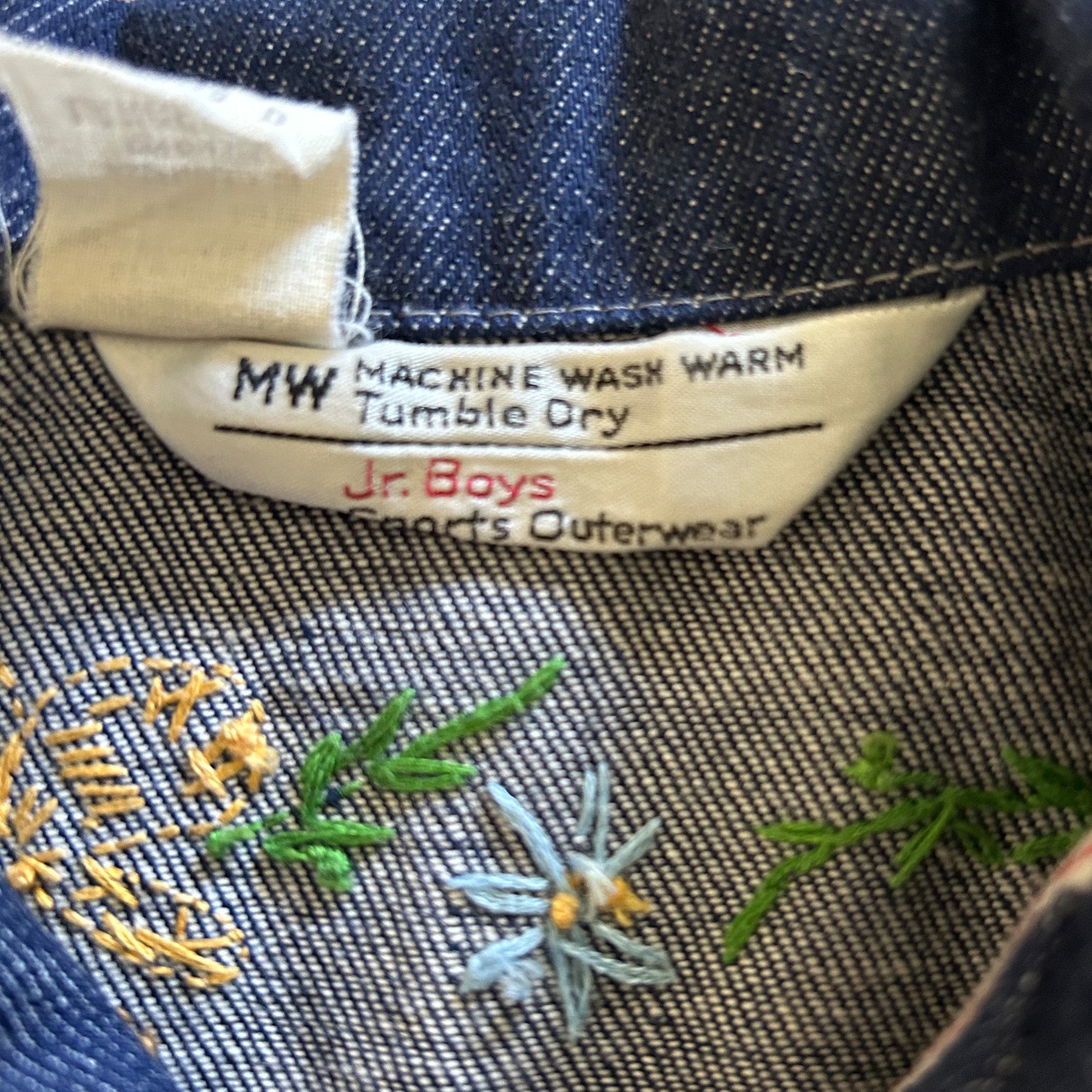 70s Embroidered Denim Jacket