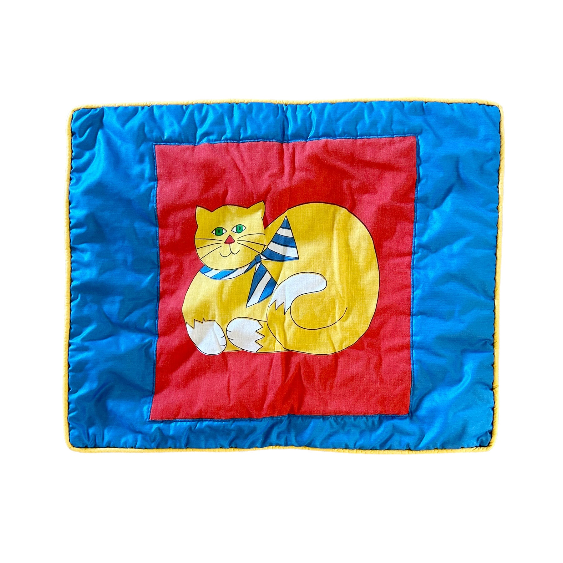80's Kitty Cat Quilted Sham