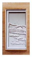 Load image into Gallery viewer, &quot;Sail Away&quot; 1970s Frosted Mirror a
