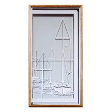 Load image into Gallery viewer, &quot;Sail Away&quot; 1970&#39;s Frosted Mirror b
