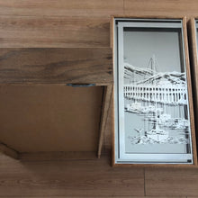 Load image into Gallery viewer, &quot;Sail Away&quot; 1970s Frosted Mirror a
