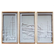 Load image into Gallery viewer, &quot;Sail Away&quot; 1970s Frosted Mirror a
