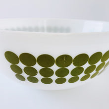 Load image into Gallery viewer, Vintage Pyrex Green Dots Bowl
