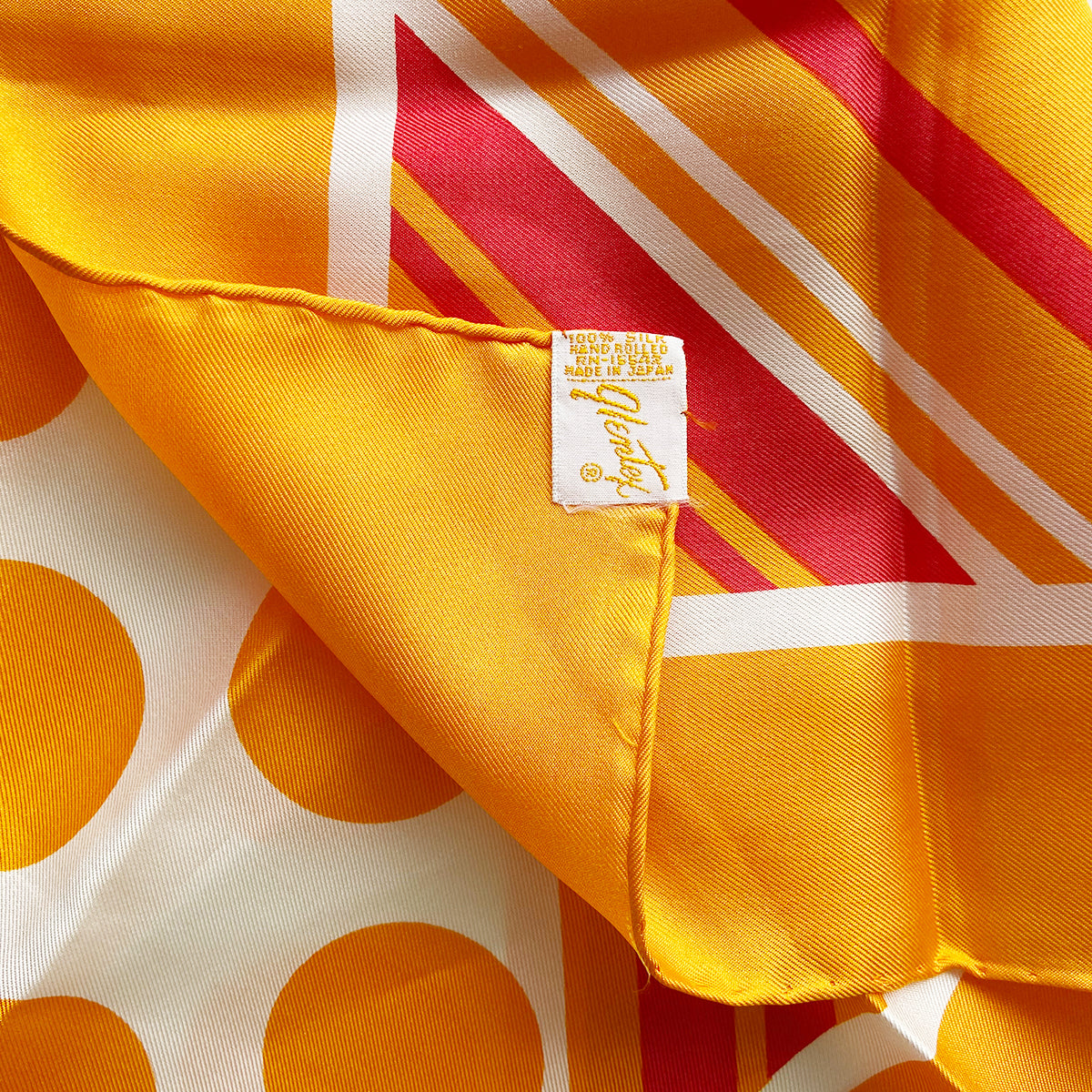 "D.D." Vintage Silk Scarf